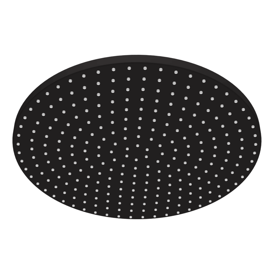 Wellness 250mm Showerhead in Matt Black