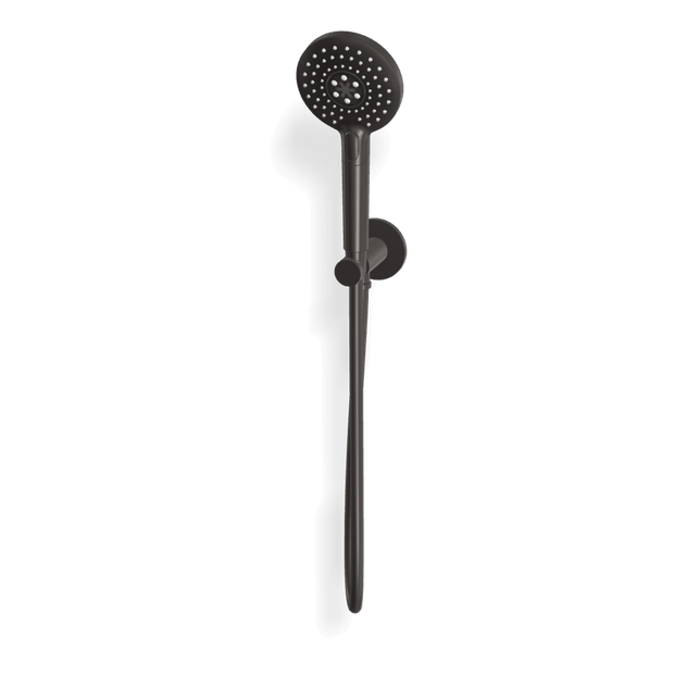 Wellness 3 Function Handshower Set in Brushed Black Chrome