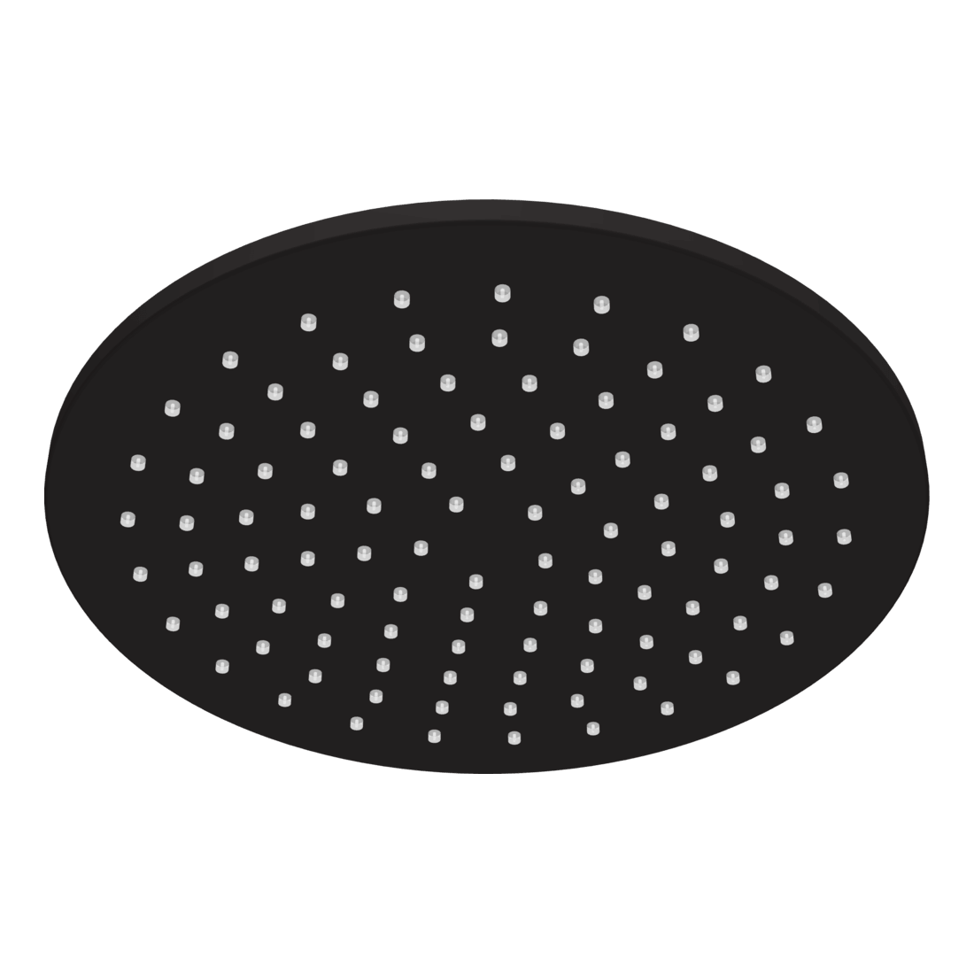 Wellness 250mm Showerhead in Matt Black