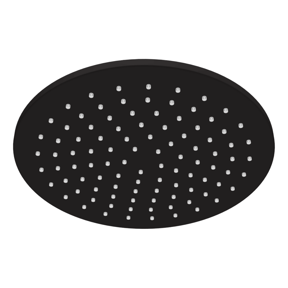 Wellness 250mm Showerhead in Matt Black