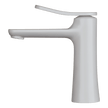 Flo Basin Mixer in White Matt