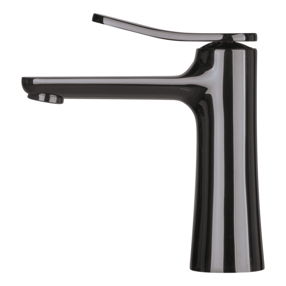 Flo Basin Mixer in Black Chrome