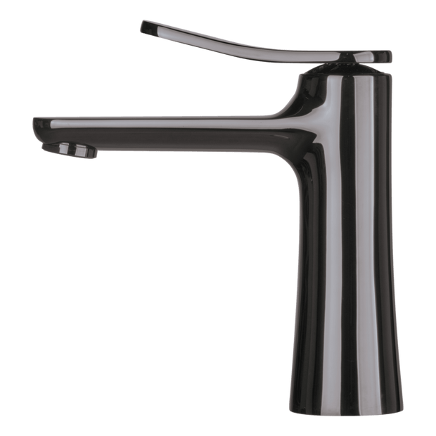 Flo Basin Mixer in Black Chrome