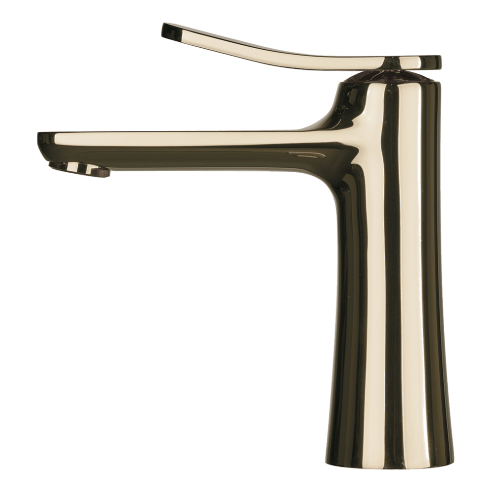 Flo Basin Mixer in Champagne