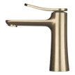 Flo Basin Mixer in Brushed Champagne