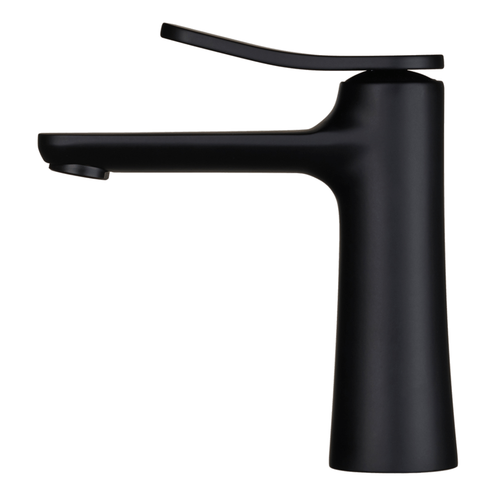 Flo Basin Mixer in Matt Black