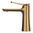 Flo Basin Mixer in Brushed Gold