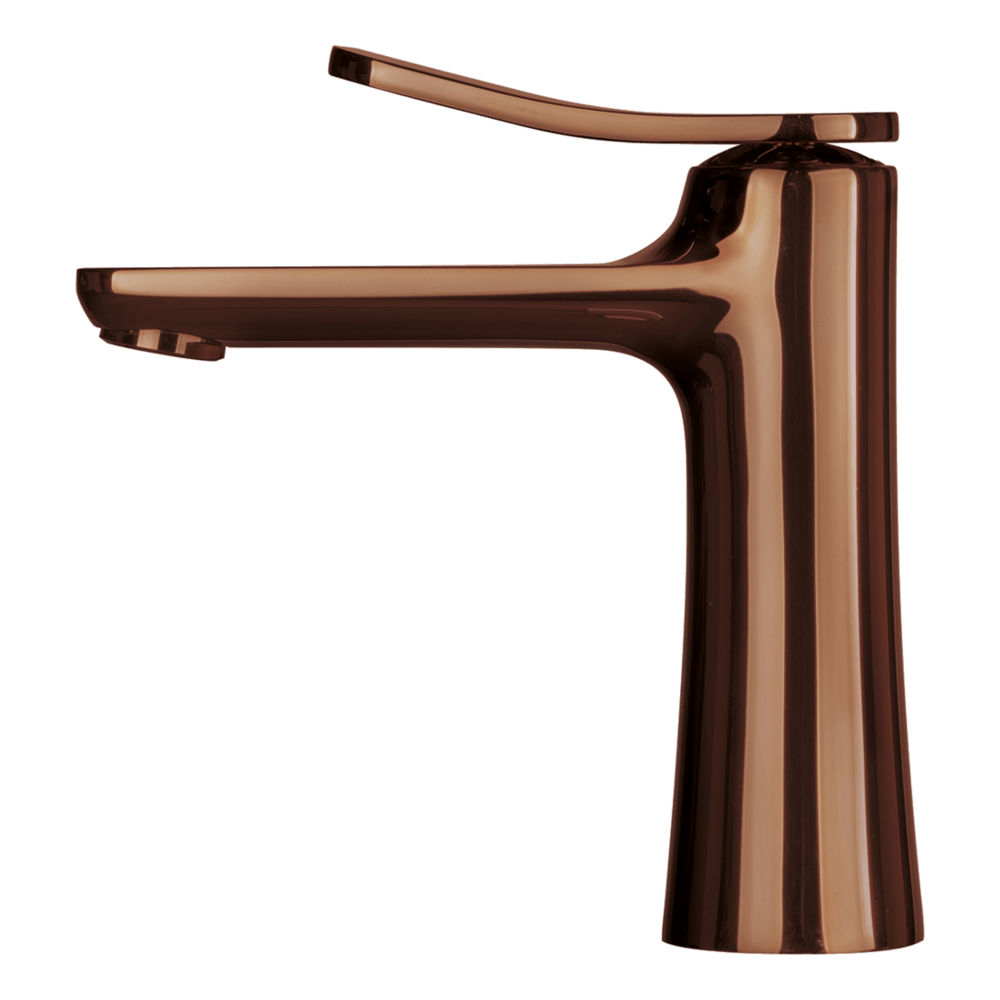 Flo Basin Mixer in Amber Bronze