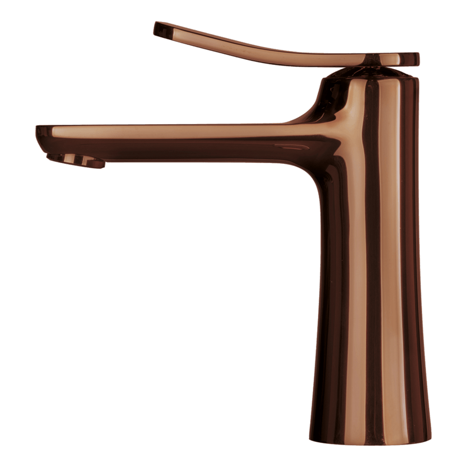 Flo Basin Mixer in Amber Bronze