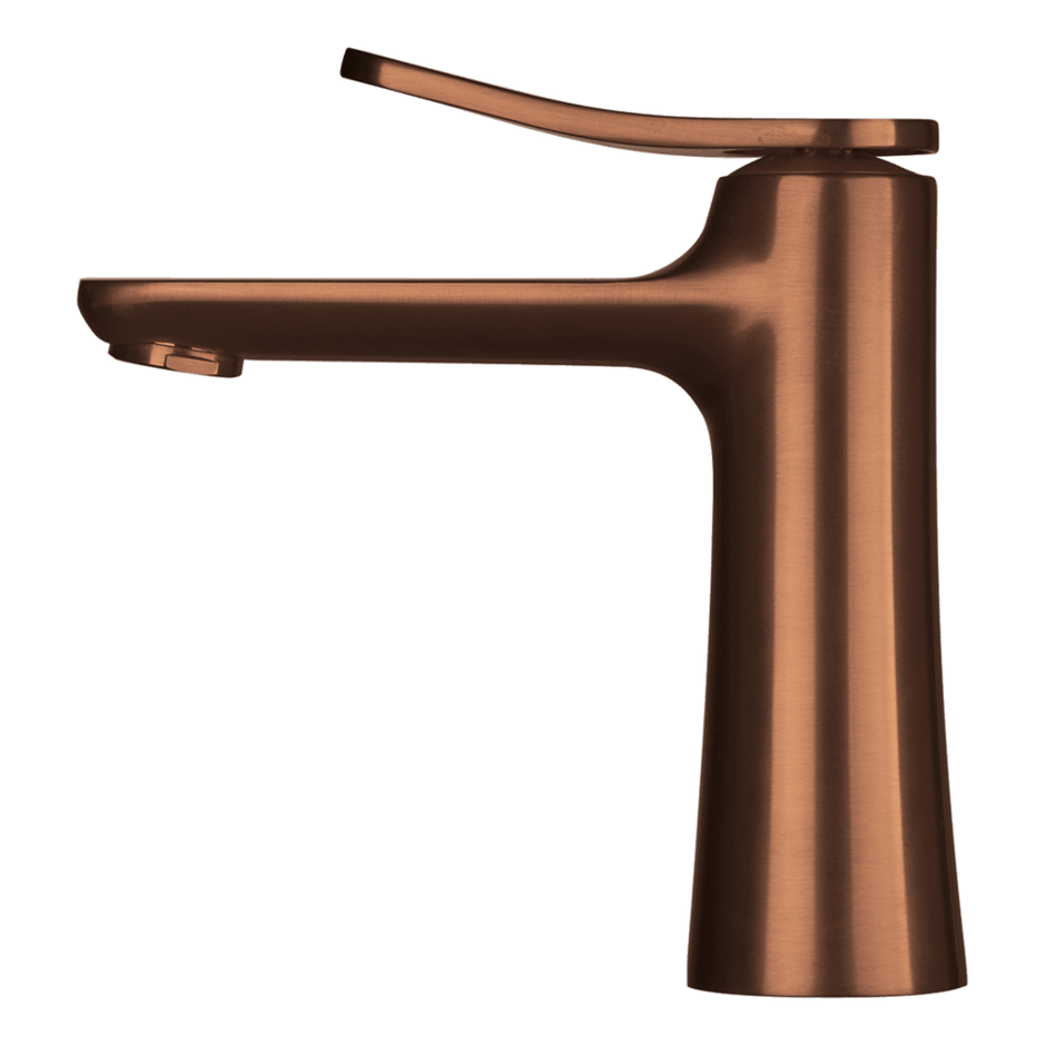 Flo Basin Mixer in Brushed Amber Bronze