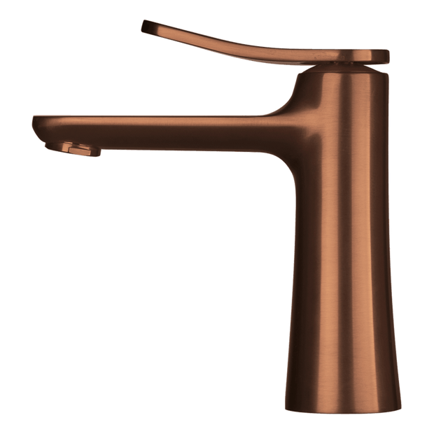 Flo Basin Mixer in Brushed Amber Bronze