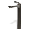Flo High Basin Mixer in Brushed Black Chrome