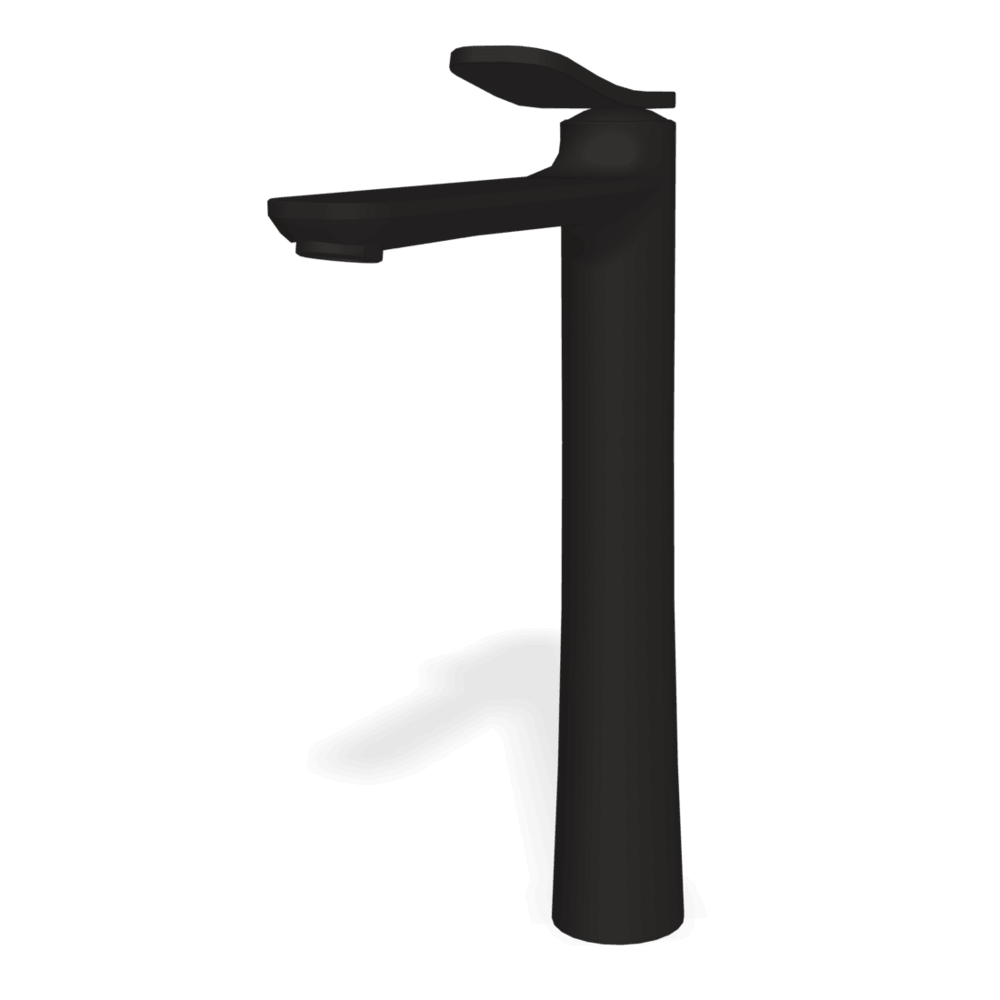 Flo High Basin Mixer in Matt Black