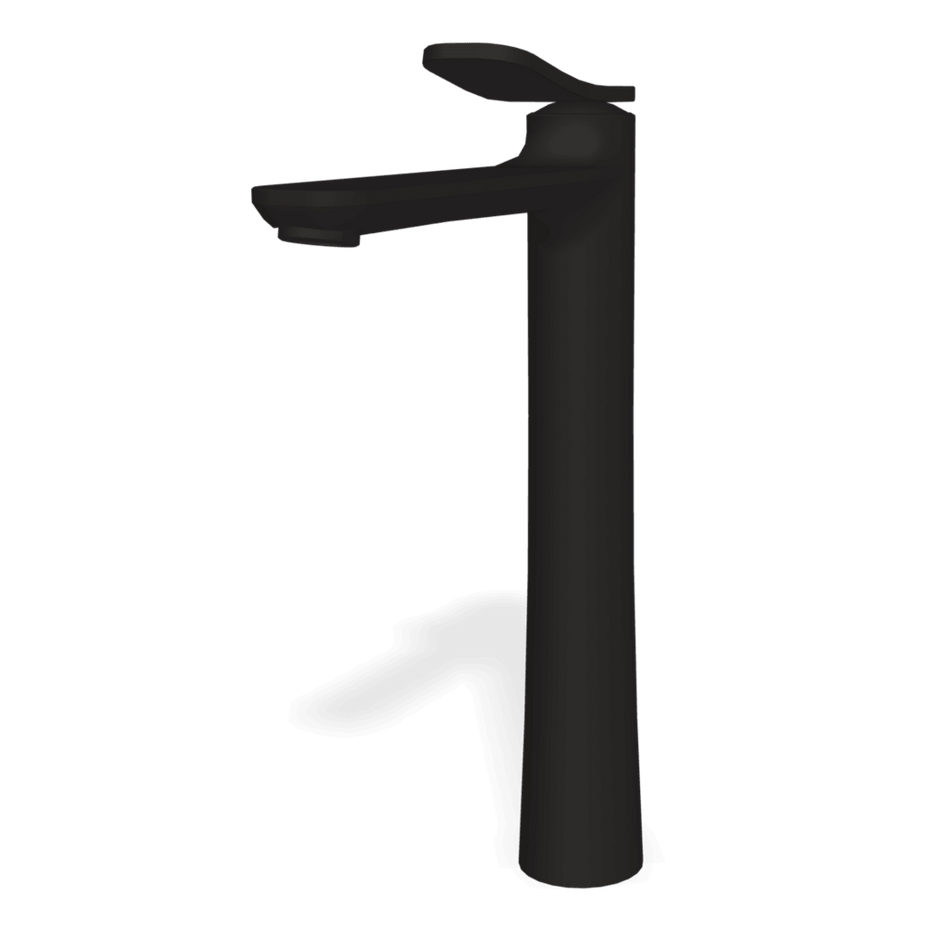Flo High Basin Mixer in Matt Black