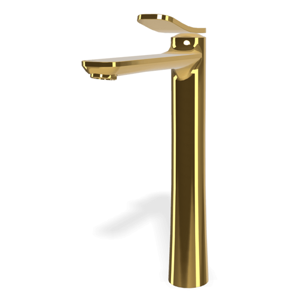 Flo High Basin Mixer in Gold