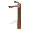 Flo High Basin Mixer in Brushed Amber Bronze