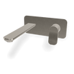 Flo Wall basin set 200mm with plate in Brushed Nickel