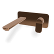 Flo Wall basin set 200mm with plate in Amber Bronze