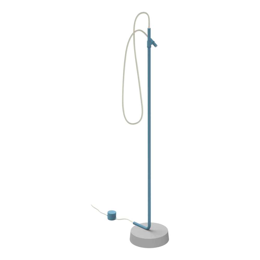 Outdoor Ingiro 316 Freestanding Adjustable Shower in Indigo Blue