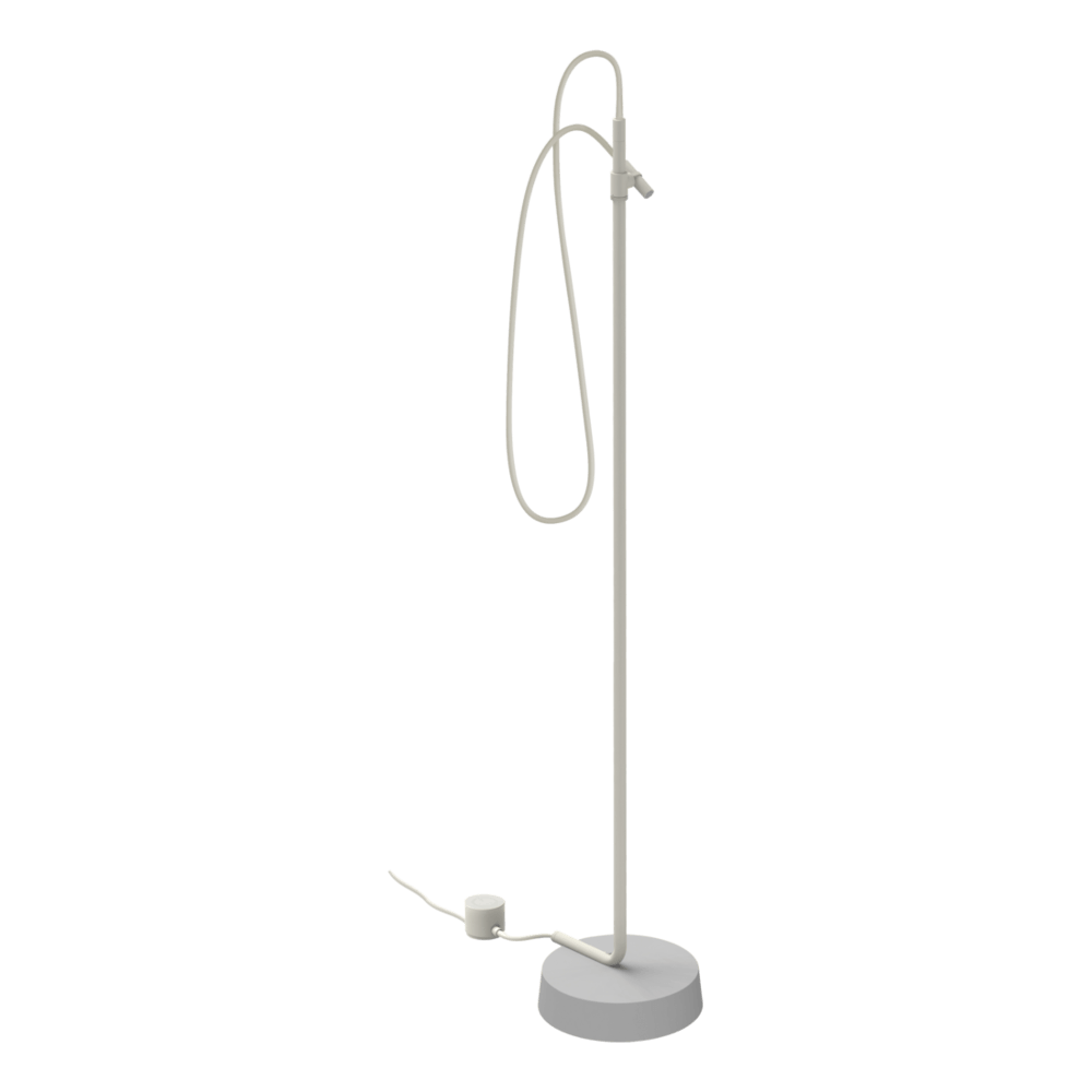 Outdoor Ingiro 316 Freestanding Adjustable Shower in Glossy Ivory White