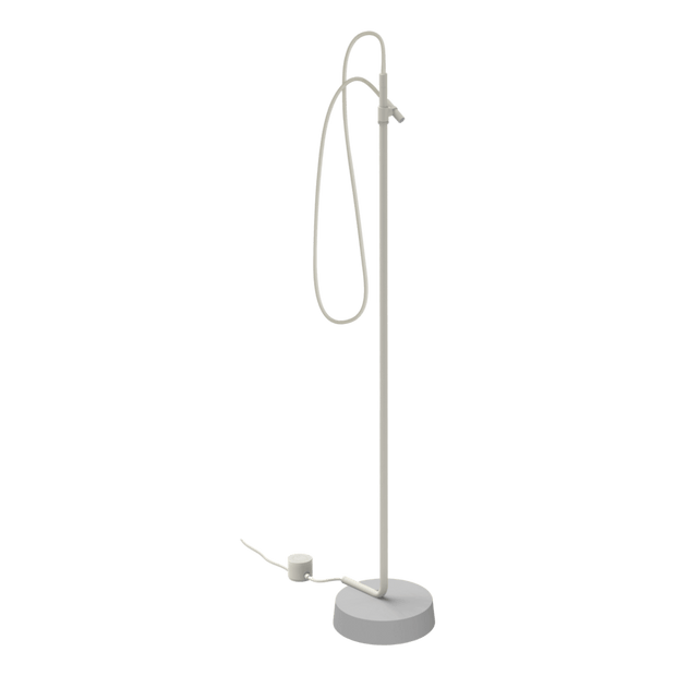 Outdoor Ingiro 316 Freestanding Adjustable Shower in Glossy Ivory White