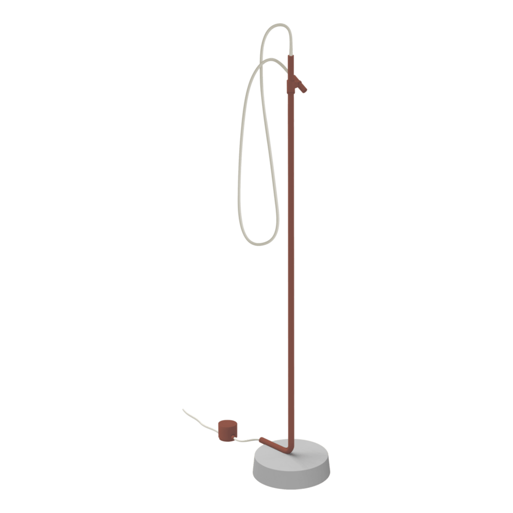 Outdoor Ingiro 316 Freestanding Adjustable Shower in Burgundy Red