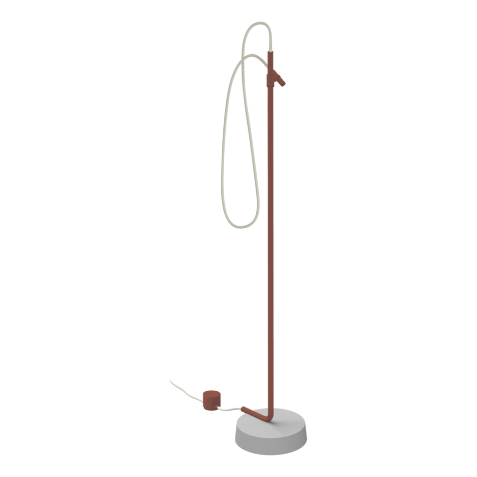 Outdoor Ingiro 316 Freestanding Adjustable Shower in Burgundy Red