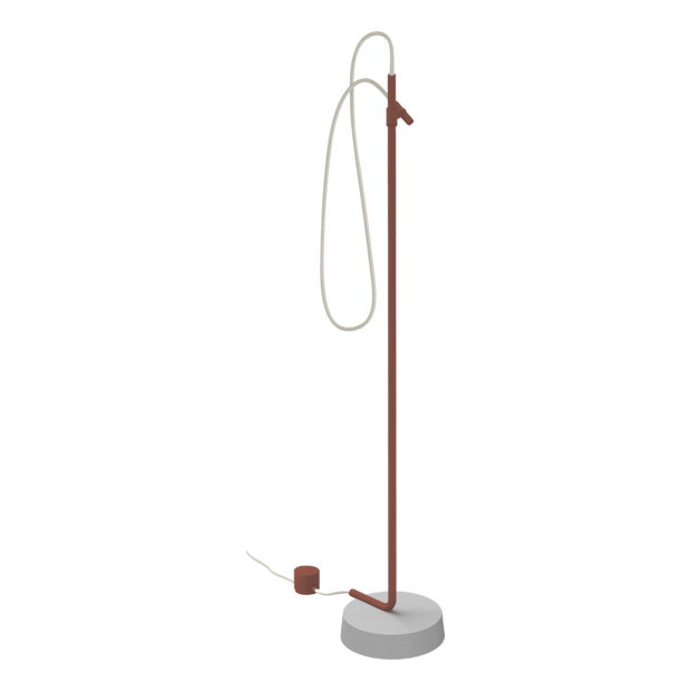 Outdoor Ingiro 316 Freestanding Adjustable Shower in Burgundy Red