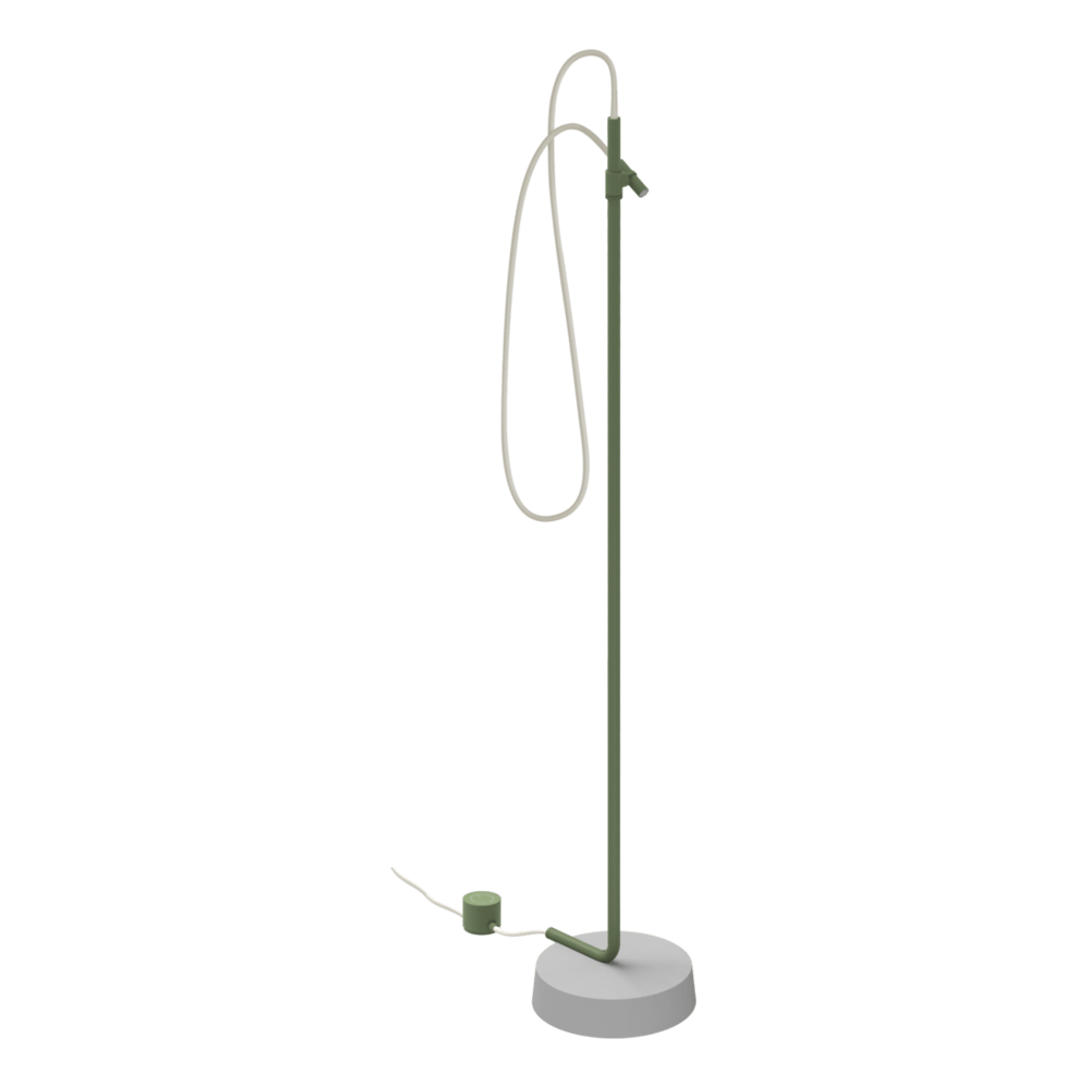 Outdoor Ingiro 316 Freestanding Adjustable Shower in Glossy Agave Green