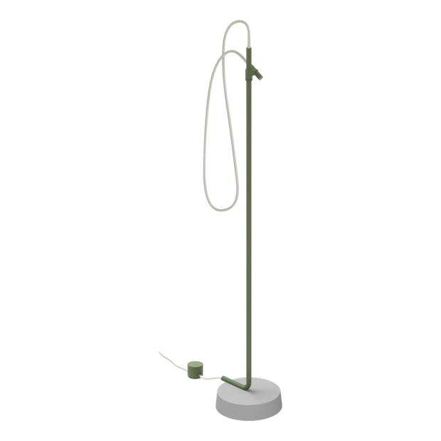 Outdoor Ingiro 316 Freestanding Adjustable Shower in Glossy Agave Green