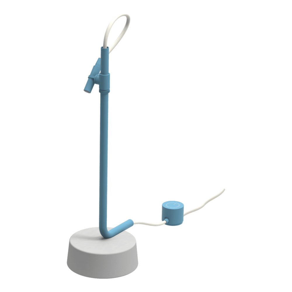 Outdoor Ingiro 316 Freestanding Adjustable Shower in Indigo Blue