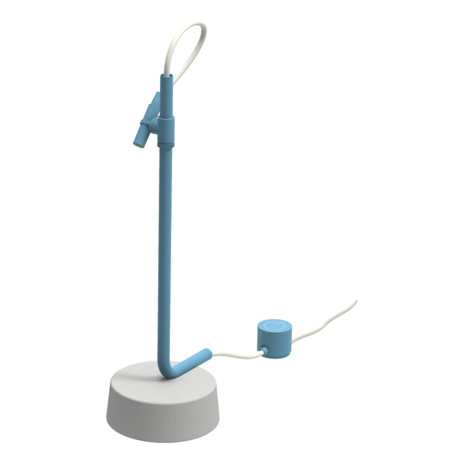 Outdoor Ingiro 316 Freestanding Adjustable Shower in Indigo Blue