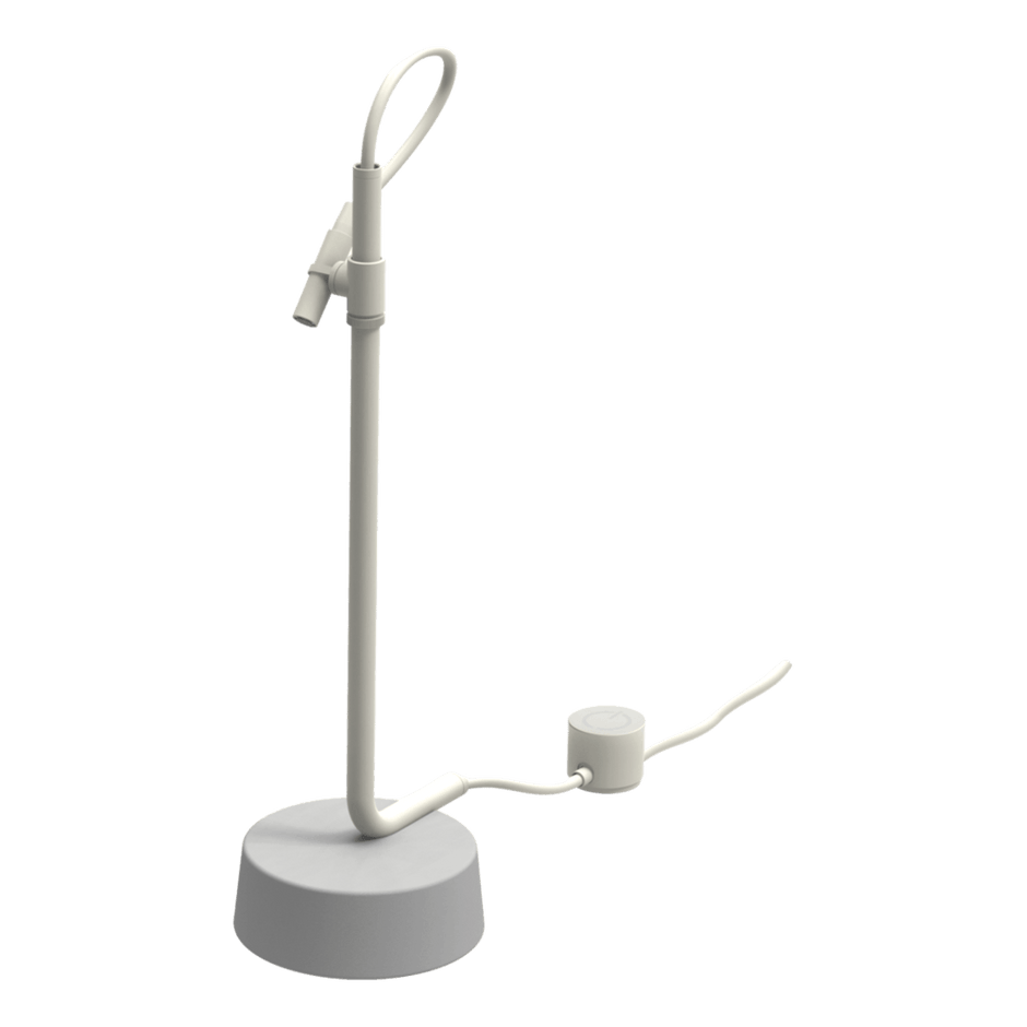 Outdoor Ingiro 316 Freestanding Adjustable Shower in Glossy Ivory White