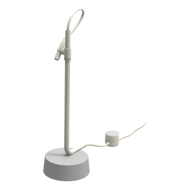 Outdoor Ingiro 316 Freestanding Adjustable Shower in Glossy Ivory White