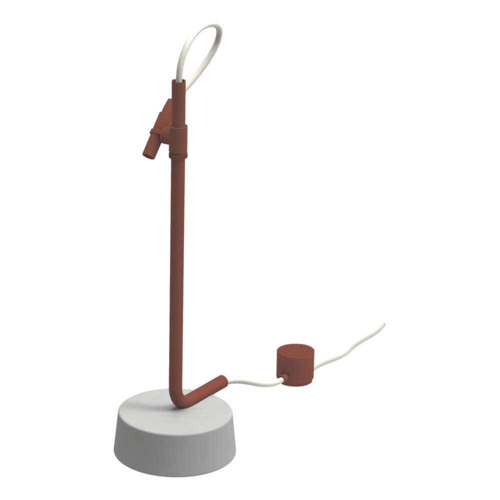 Outdoor Ingiro 316 Freestanding Adjustable Shower in Burgundy Red