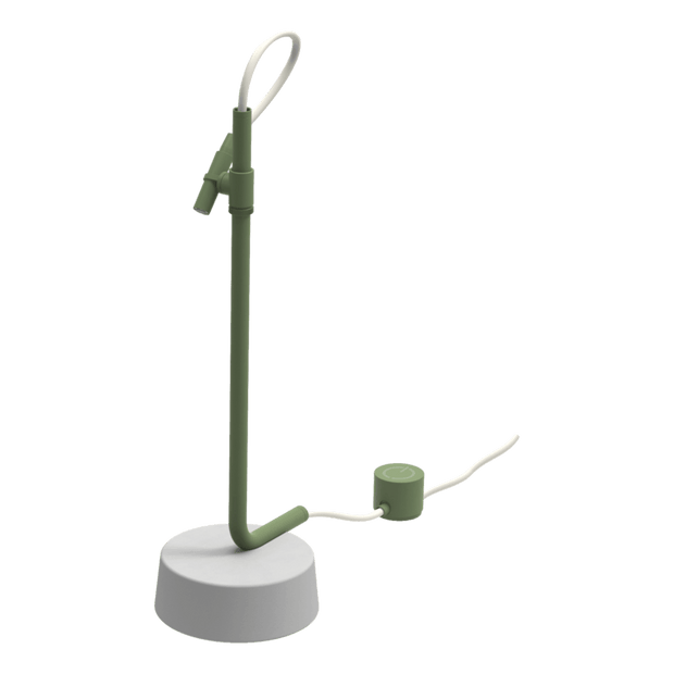 Outdoor Ingiro 316 Freestanding Adjustable Shower in Glossy Agave Green