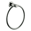 Rotola Towel Ring in Black Chrome
