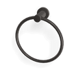 Rotola Towel Ring in Brushed Black Chrome