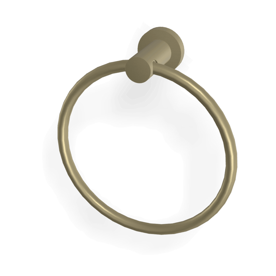 Rotola Towel Ring in Brushed Champagne