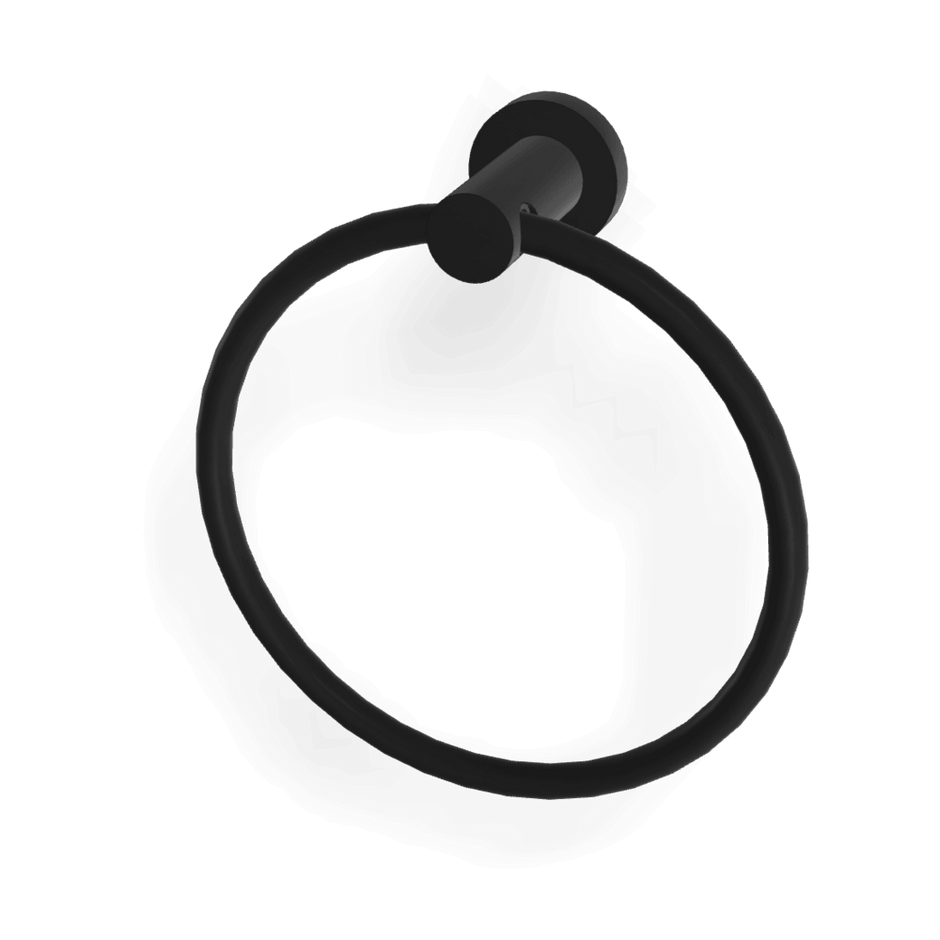 Rotola Towel Ring in Matt Black