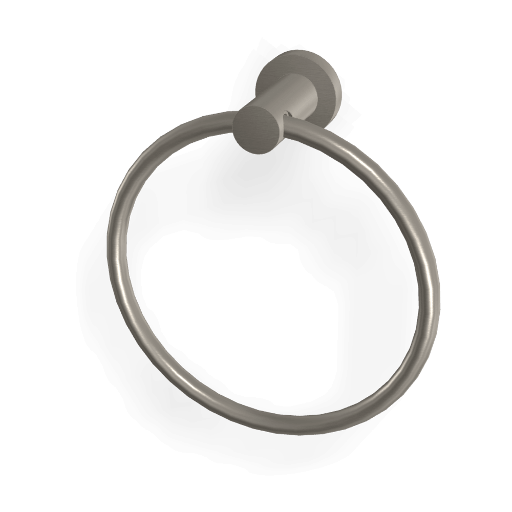 Rotola Towel Ring in Brushed Nickel