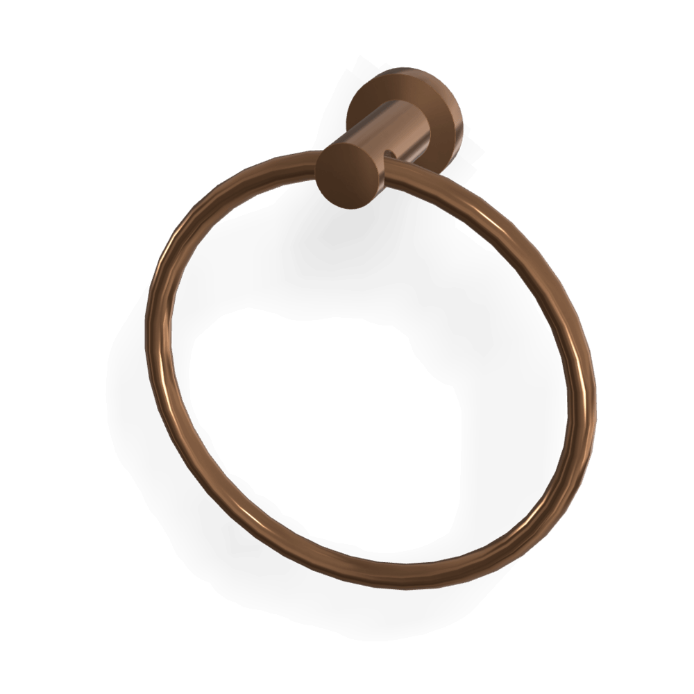 Rotola Towel Ring in Amber Bronze