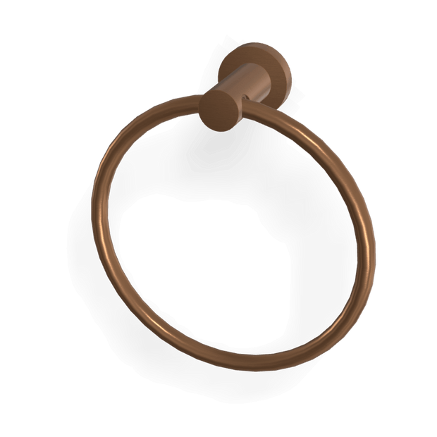 Rotola Towel Ring in Brushed Amber Bronze