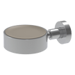 Rotola Soap Holder with Taupe Inset in Brushed Gold