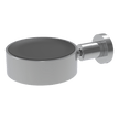 Rotola Soap Holder with Black Inset in Chrome