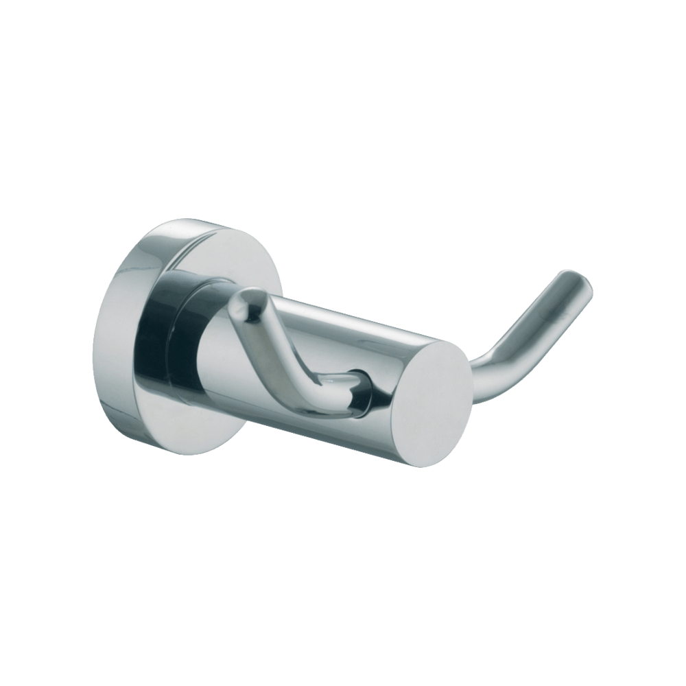 Rotola Double Robe Hook in Brushed Gold