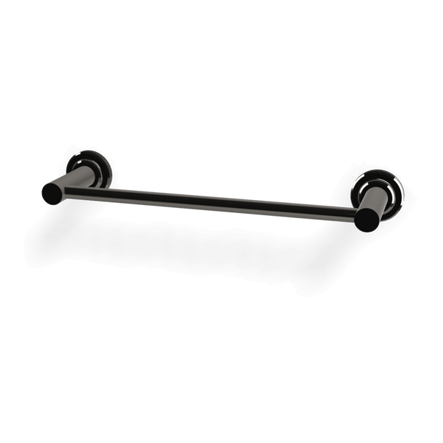 Park Lane 300mm Single Towel Rail in Black Chrome