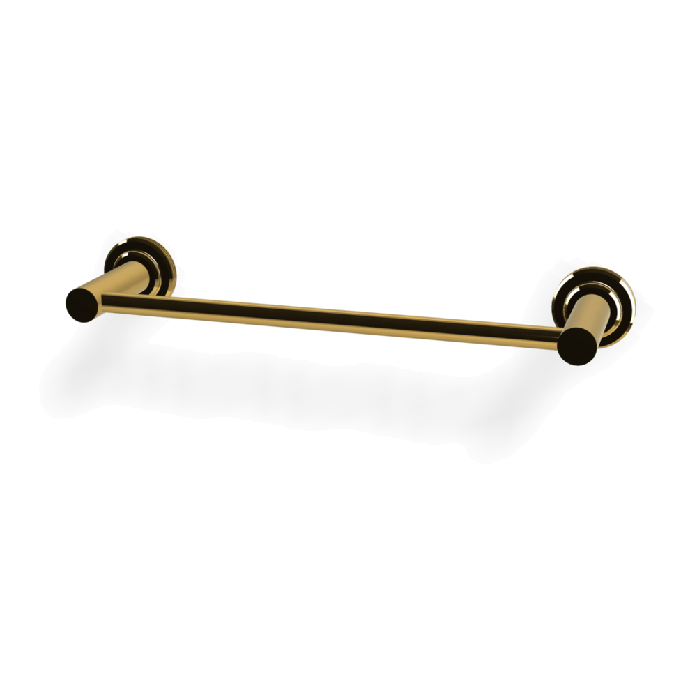 Park Lane 300mm Single Towel Rail in Gold