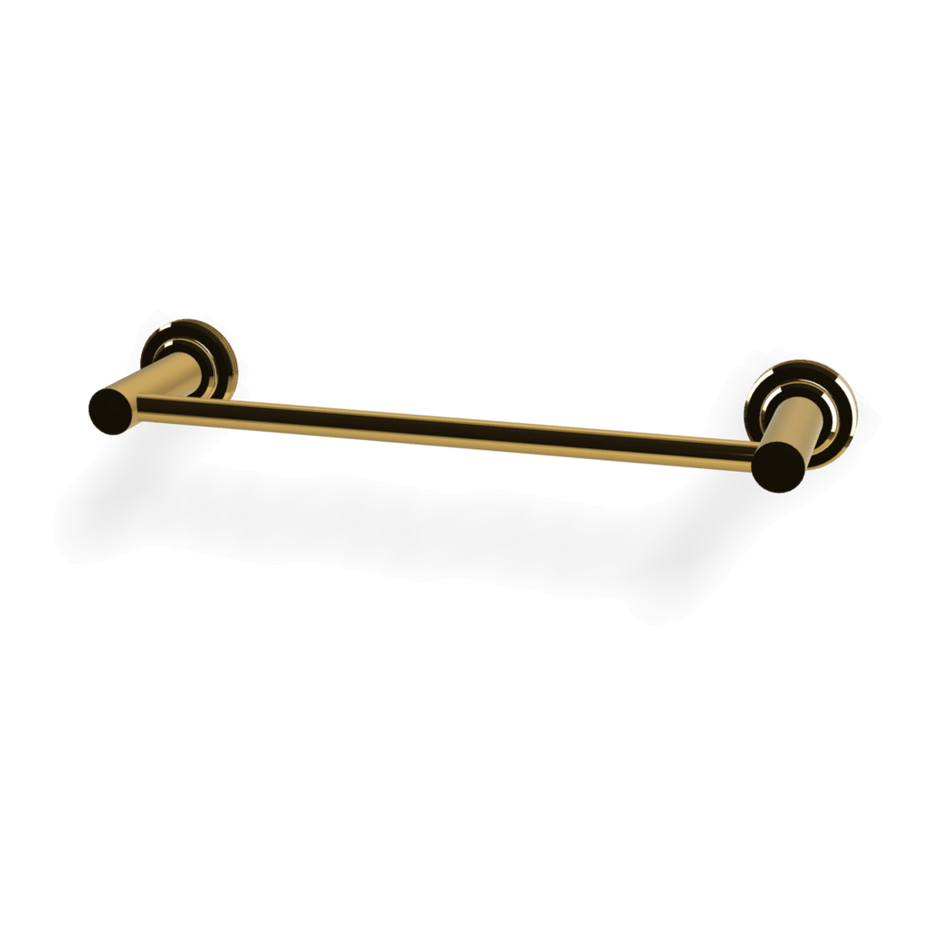 Park Lane 300mm Single Towel Rail in Gold