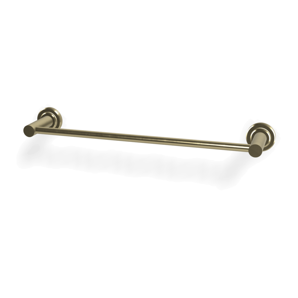 Park Lane 400mm Single Towel Rail in Brushed Champagne